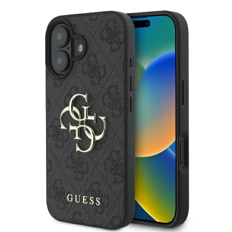 Puzdro Guess 4G Big Logo pre iPhone 16 - čierne