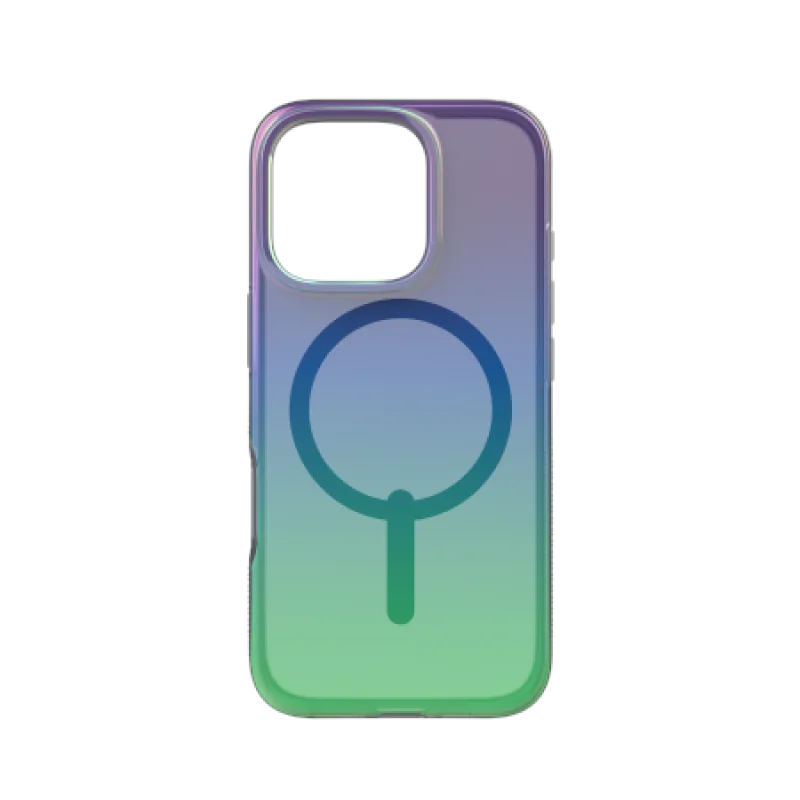 Puzdro ZAGG Milan Snap Case s MagSafe pre iPhone 16 Pro - zelené/fialové