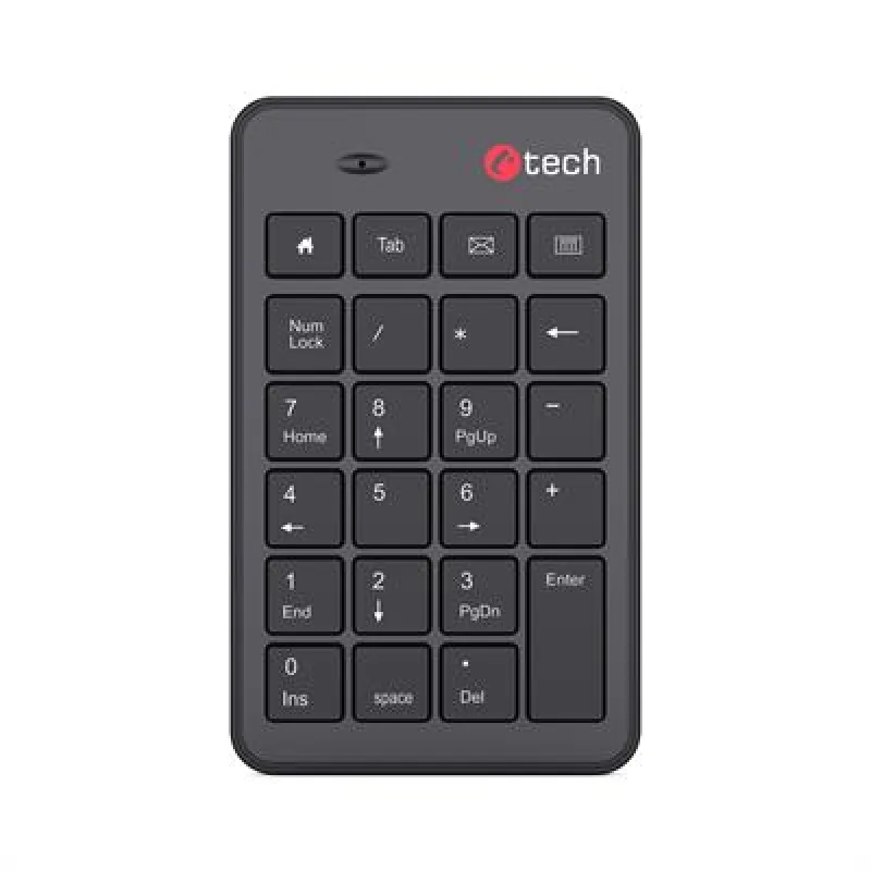 Klávesnica C-TECH KBN-02WS, bezdrôtová, numerická, KBN-02WS