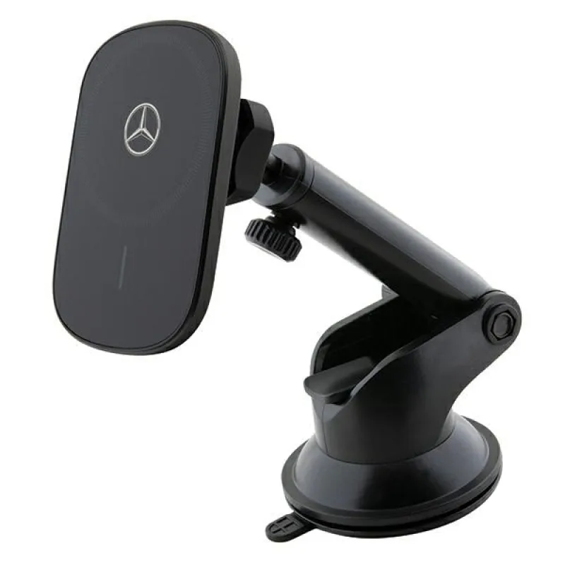 Mercedes MEWCCGSLK 15W indukčný držiak na vetranie/sklo čierna/čierna Silver Stars MagSafe