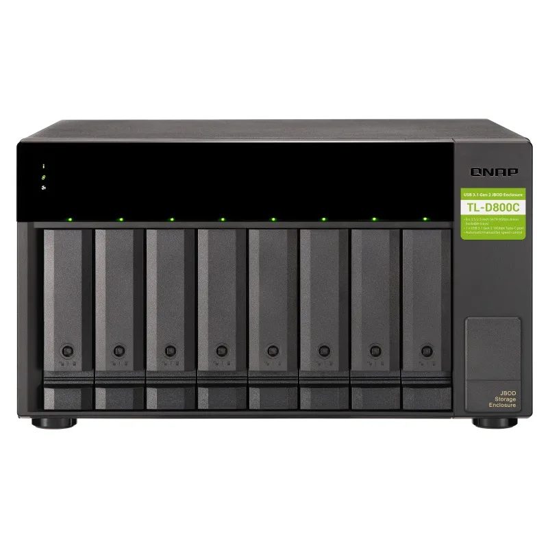 QNAP TL-D800C - úložná jednotka JBOD USB 3.2 (8x SATA), desktop TL-D800C