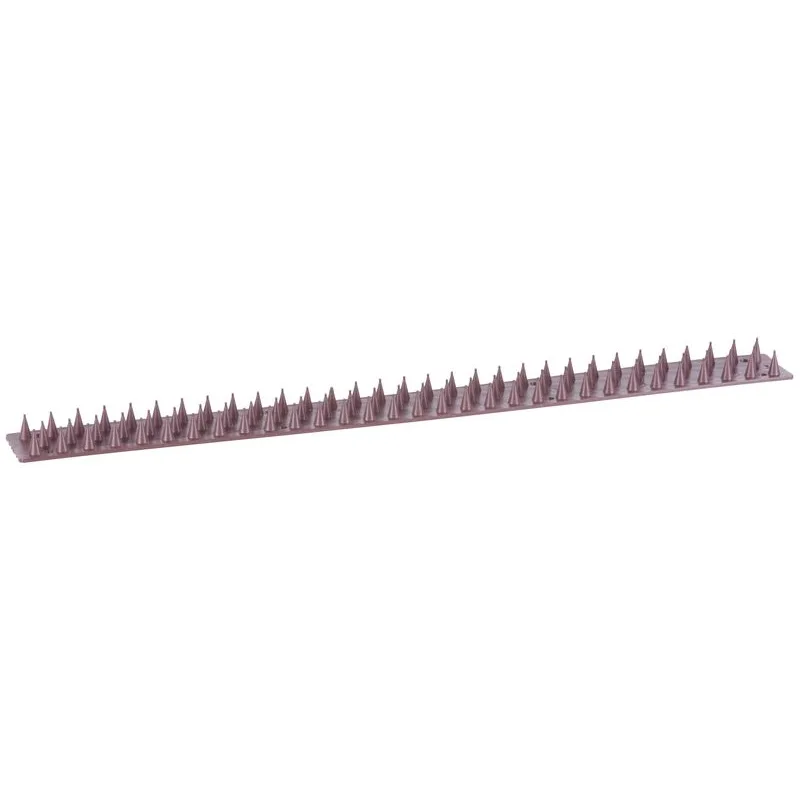 Zábrana proti vtákom Strend Pro Garden – hnedá, 10 ks, 49×4,5×1,7 cm