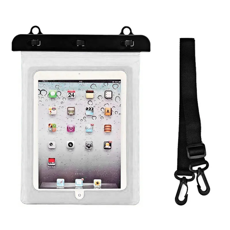 Vodotesné PVC puzdro na tablet - biele