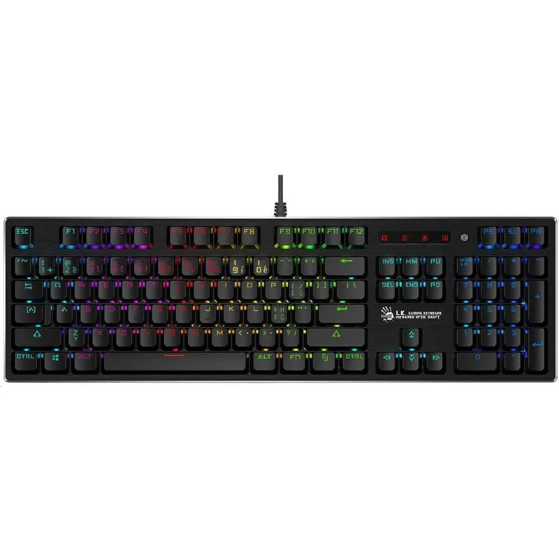 A4tech Bloody B820R mechanická RGB herní klávesnice, USB, CZ, RED…