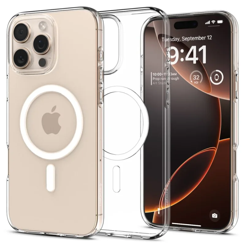Puzdro Spigen Liquid Crystal MagSafe iPhone 16 Pro – priehľadné