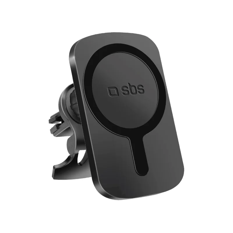 Držiak na smartfón SBS TESUPWIR15WMS s nabíjačkou kompatibilný s MagSafe – čierny