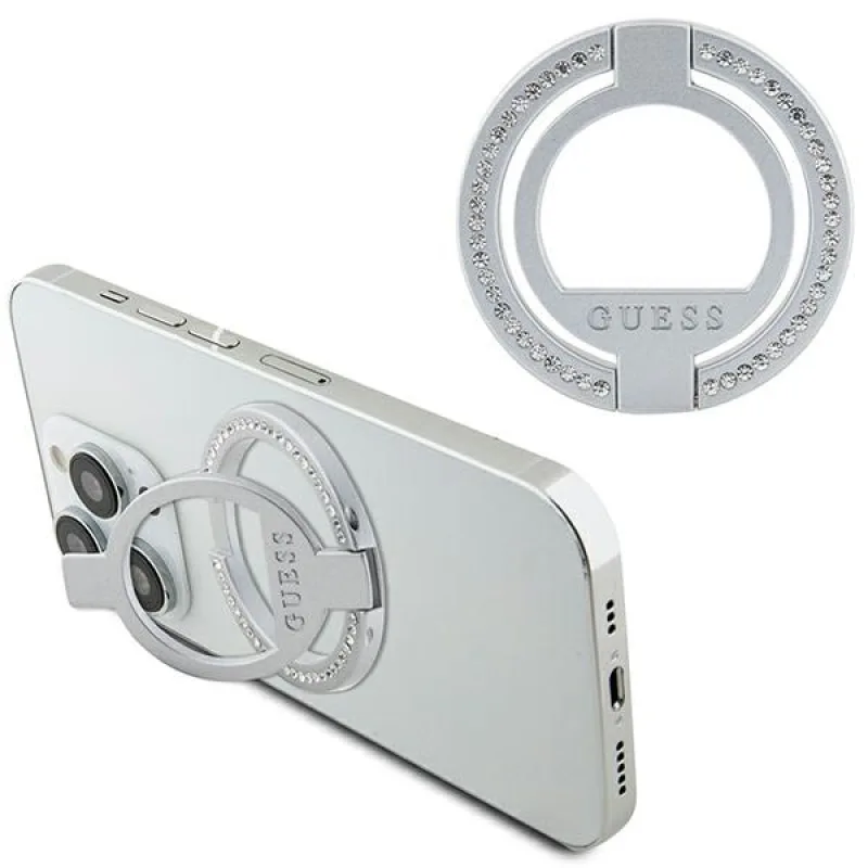 Držiak Guess MagSafe Ring Ring - strieborný