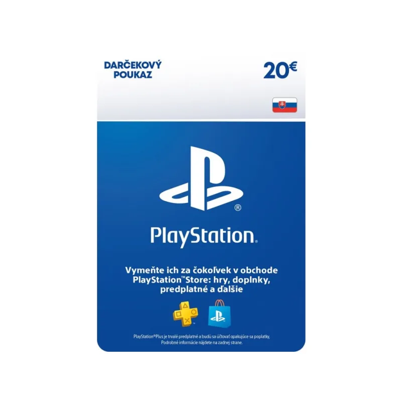PlayStation Live Cards 20 EUR Hang pre SK PS Store PS719455592