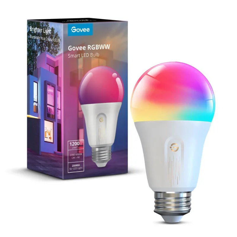 BAZAR - Govee Smart žárovka RGBWW 12W-85W 1200lm E27 Long Life - pošk.…