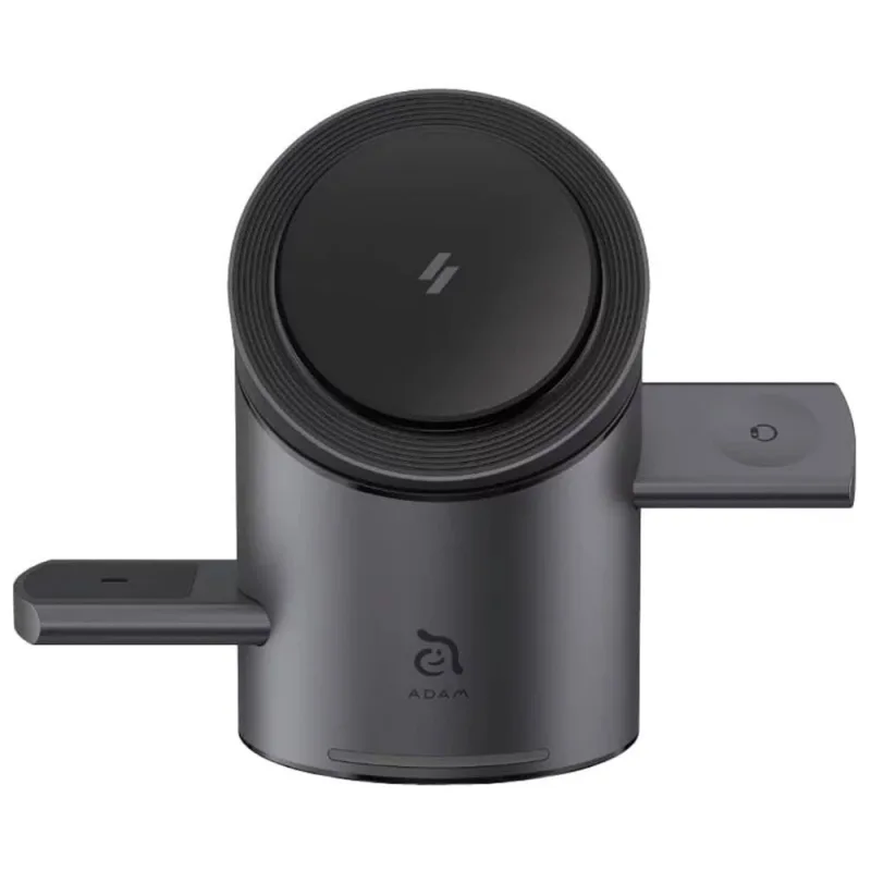 Adam Elements Mag Tube Qi2 3-in-1 Intelligent Charging Station