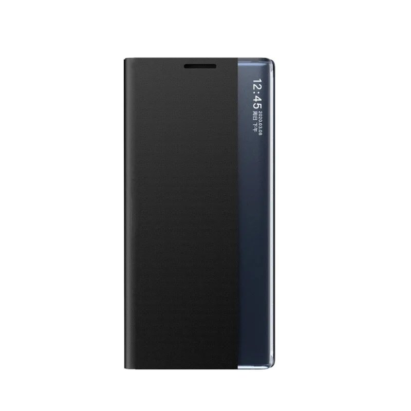 Nové puzdro Sleep View Case s chlopňou a stojanom pre Samsung Galaxy A35 - čierne