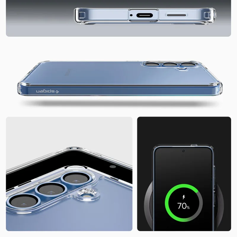 Kryt Spigen Ultra Hybrid pre Samsung Galaxy S25 – číry