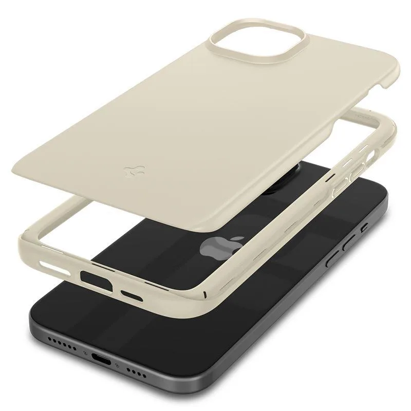 Puzdro Spigen Thin Fit na iPhone 15 Plus – béžové
