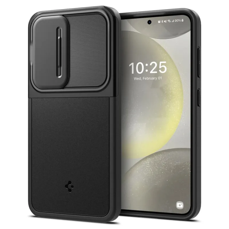 Puzdro Spigen Optik Armor pre Samsung Galaxy S24 – čierne