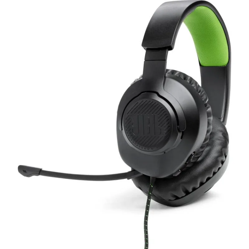 Slúchadlá JBL Quantum 100X BlackGreen QUANTUM100XBB