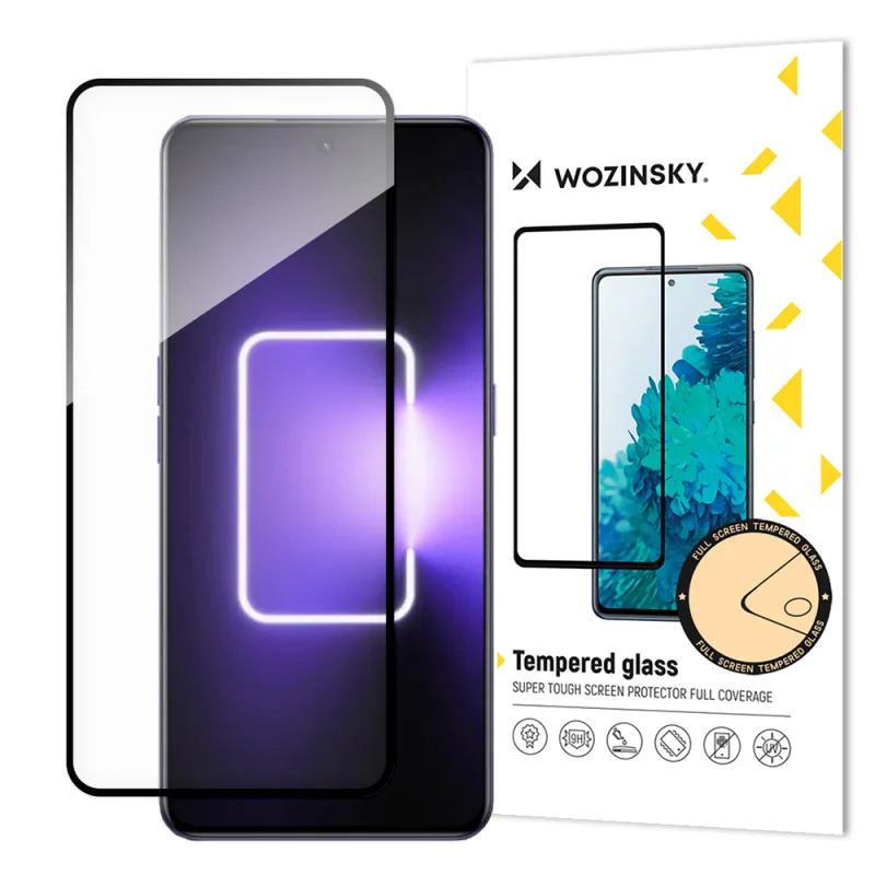 Wozinsky celoplošné tvrdené sklo tvrdené sklo pre Realme GT Neo 5 / Realme GT3 9H celoobrazovkový kryt s čiernym rámom