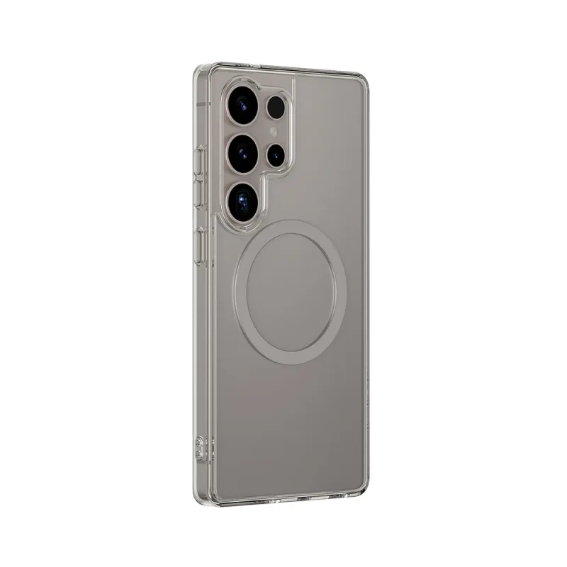 Puzdro AmazingThing Minimal Mag Case s magnetickým krúžkom pre Samsung Galaxy S25 Ultra – šedé