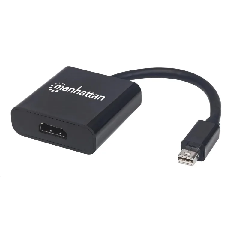 MANHATTAN Adaptér mini DP na HDMI, aktívny, čierny 152570