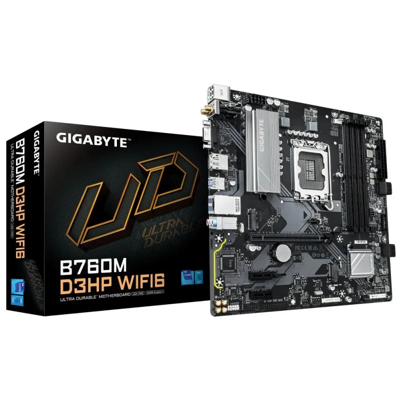 GIGABYTE B760M D3HP WIFI6/ LGA 1700/ mATX B760M D3HP WIFI6