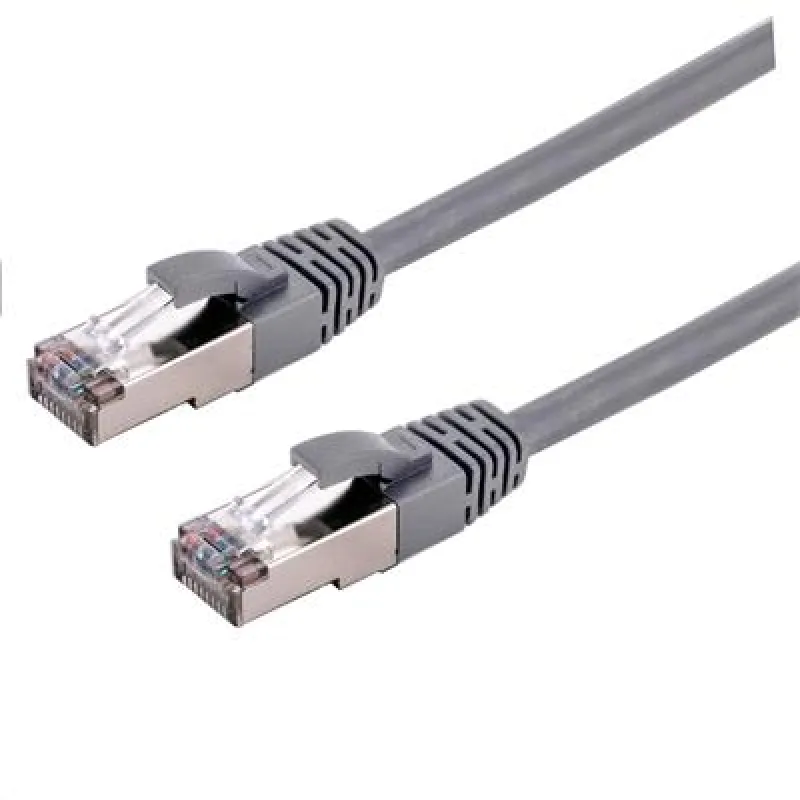 Kábel C-TECH patchcord Cat6a, S/ FTP, sivý, 0, 25m CB-PP6A-025