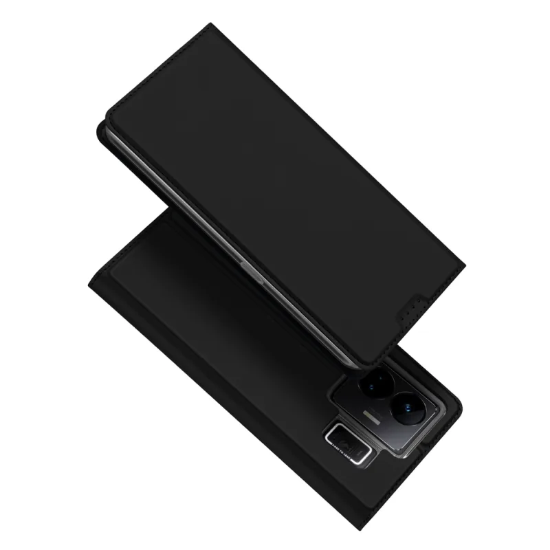 Puzdro Dux Ducis Skin Pro pre Realme GT Neo 5 / Realme GT3 Flip Cover Card Stojan na peňaženku čierny