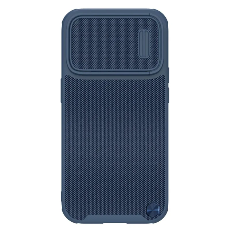 Pancierový kryt Nillkin Textured S Case iPhone 14 Pro Max s krytom fotoaparátu modrý