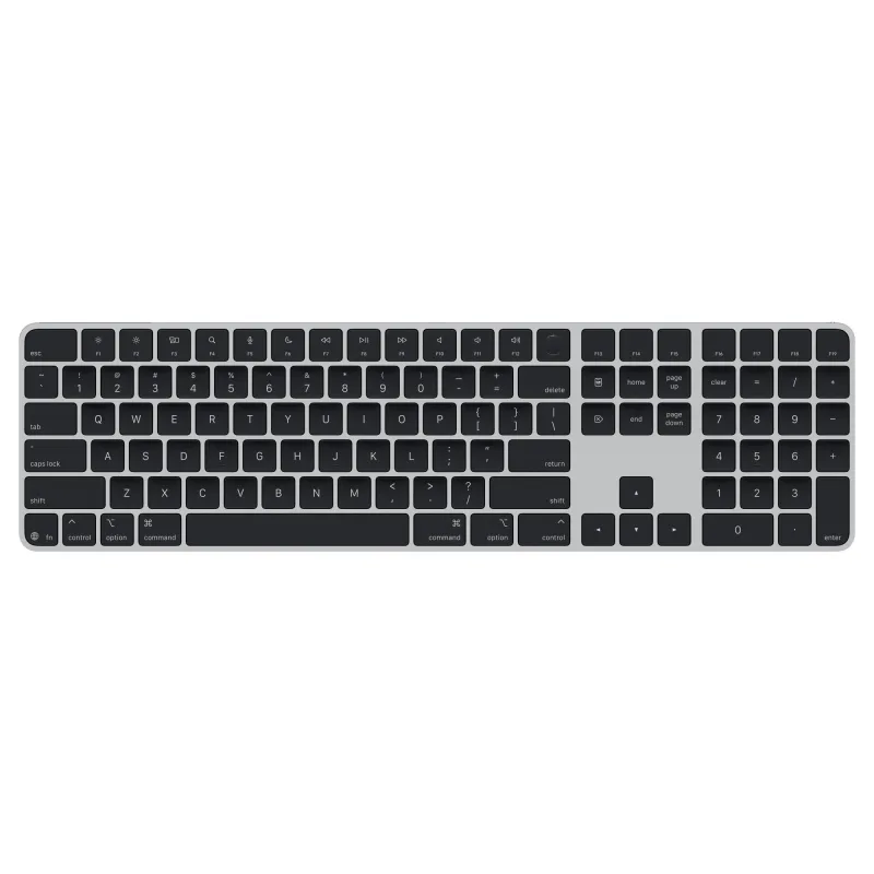 Apple Magic Keyboard s Touch ID a Numerickou klávesnicou - US English - čierne klávesy (USB-C)