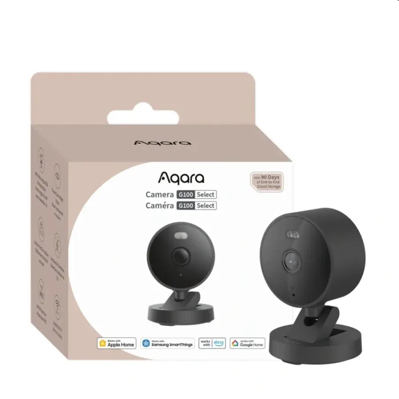 Aqara Smart Home Kamera G100, vnútorna/vonkajšia WiFi 2K, čierna