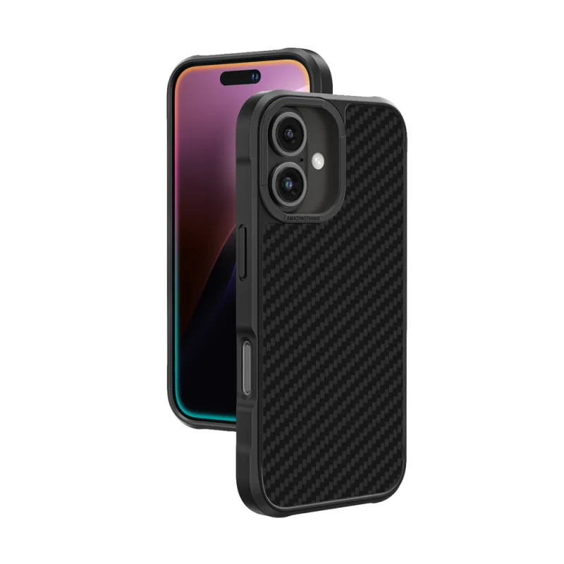 Puzdro AmazingThing Titan Max s 1500D aramidovými vláknami pre iPhone 16 Plus – čierne