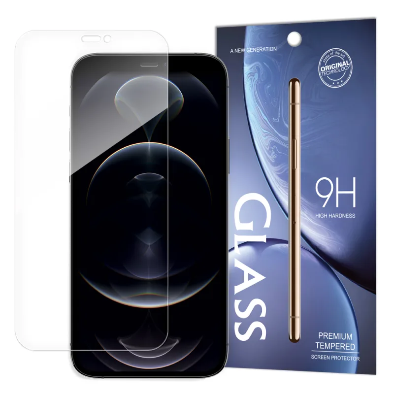Tvrdené sklo 9H tvrdené sklo iPhone 14 Max / 13 Pro Max (balenie - obálka)