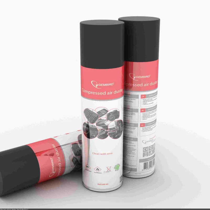 GEMBIRD Čistiaci sprej, stlačený vzduch CK-CAD-FL600-01, 600 ml CK-CAD…