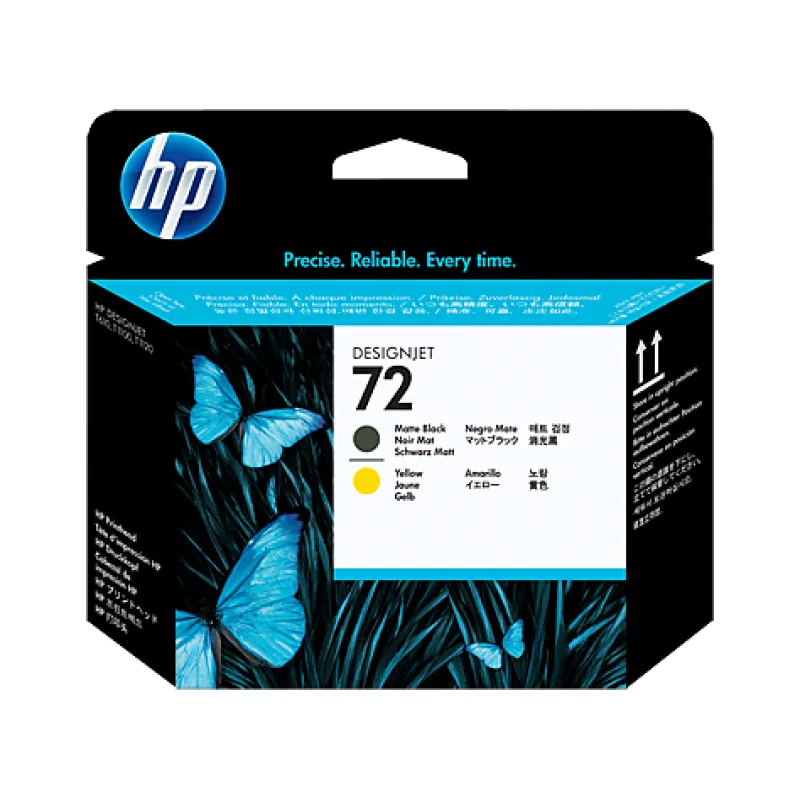 HP 72 Matte Black and Yellow Printhead C9384A