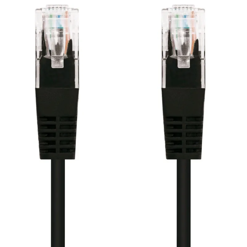 Kábel C-TECH patchcord Cat5e, UTP, čierny, 3m CB-PP5-3BK