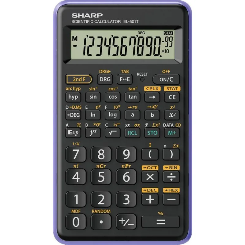 SHARP kalkulačka - EL-501T - fialová (balení box) SH-EL501TVL