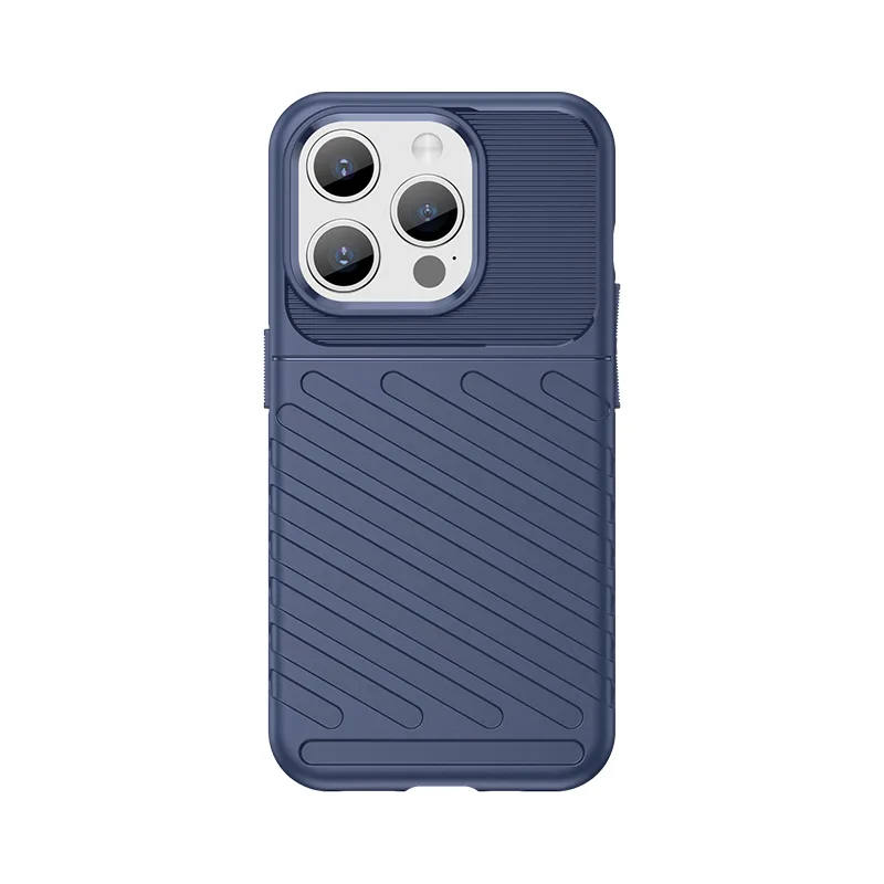 Pancierové puzdro iPhone 15 Pro Thunder Case – modré