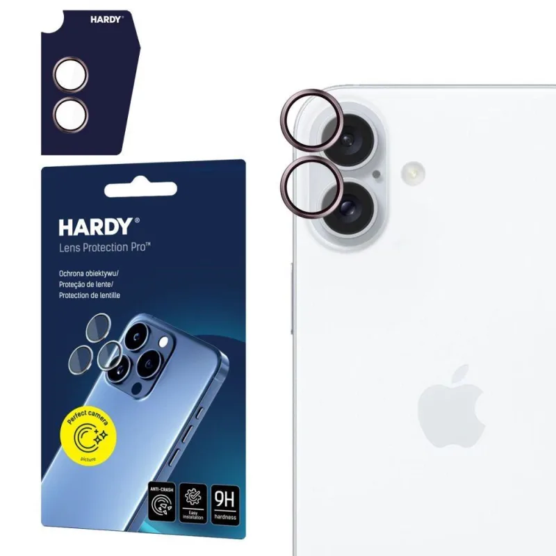 3mk Hardy Lens Protection Pro pro iPhone 16/ 16 Plus Pink 5903108588669