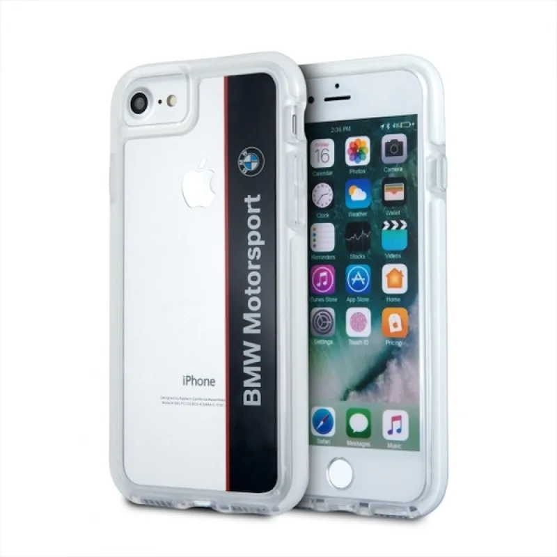 BMW kryt na motorku pre iPhone 7 / 8 / SE 2020 / SE 2022 - priehľadný čierny