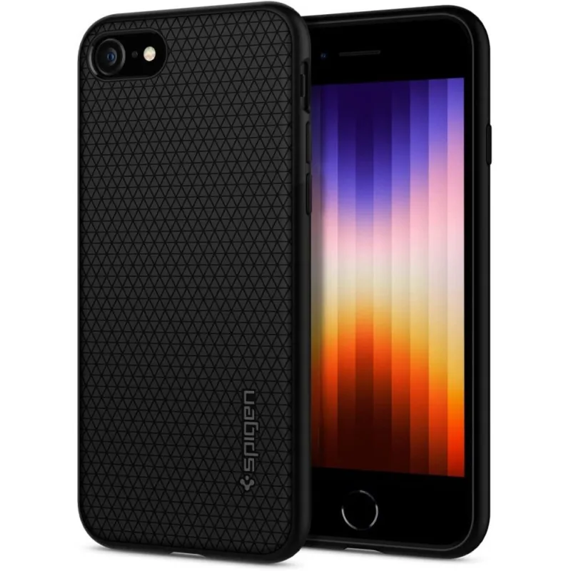 Kryt Spigen Liquid Air pre iPhone 7 / 8 / SE 2020 / SE 2022 - čierny