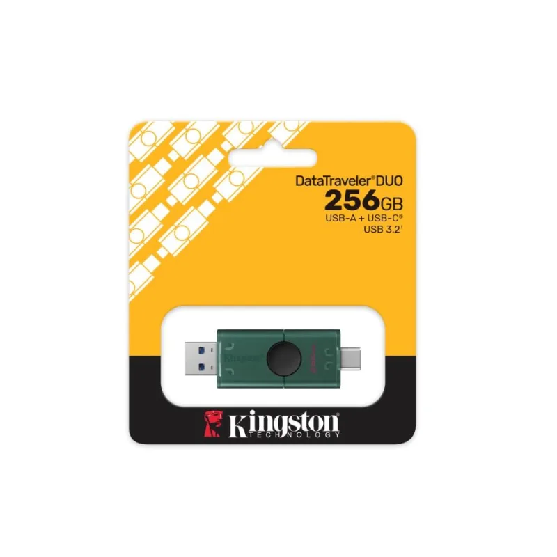 DataTraveler Duo G2/ 256GB/ USB 3.2/ USB-A + USB-C/ Zelená DTDEG2/256GB