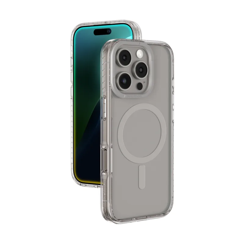 Puzdro AmazingThing Titan Pro Mag s magnetickým krúžkom pre iPhone 16 Pro – šedé