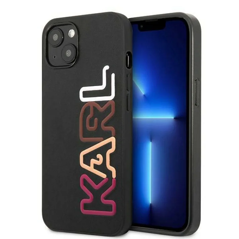 Karl Lagerfeld KLHCP13SPCOBK iPhone 13 mini 5,4" čierne / čierne pevné puzdro Multipink Značka