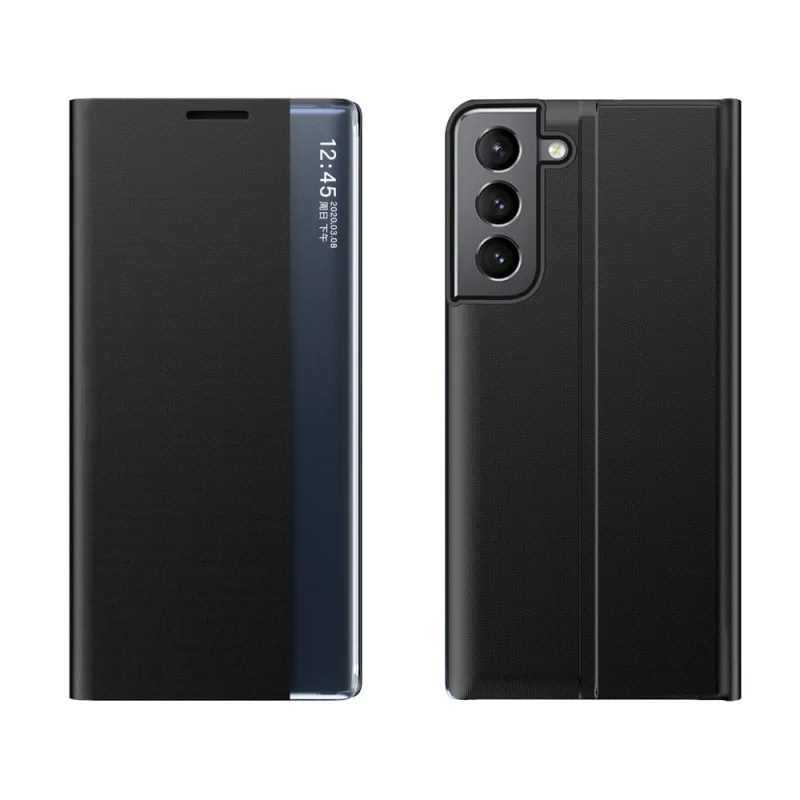 Nové puzdro Sleep Case pre kryt Samsung Galaxy S23+ s výklopným stojanom čiernej farby