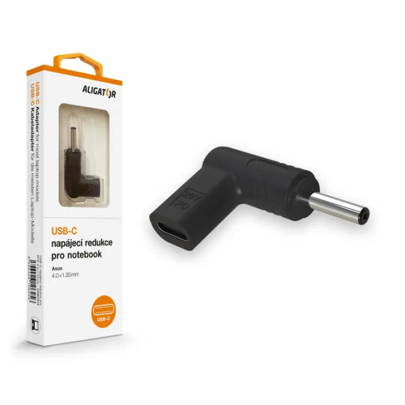 Aligator USB-C napájacia redukcia 4, 0 x 1, 35 mm pre notebooky Asus…