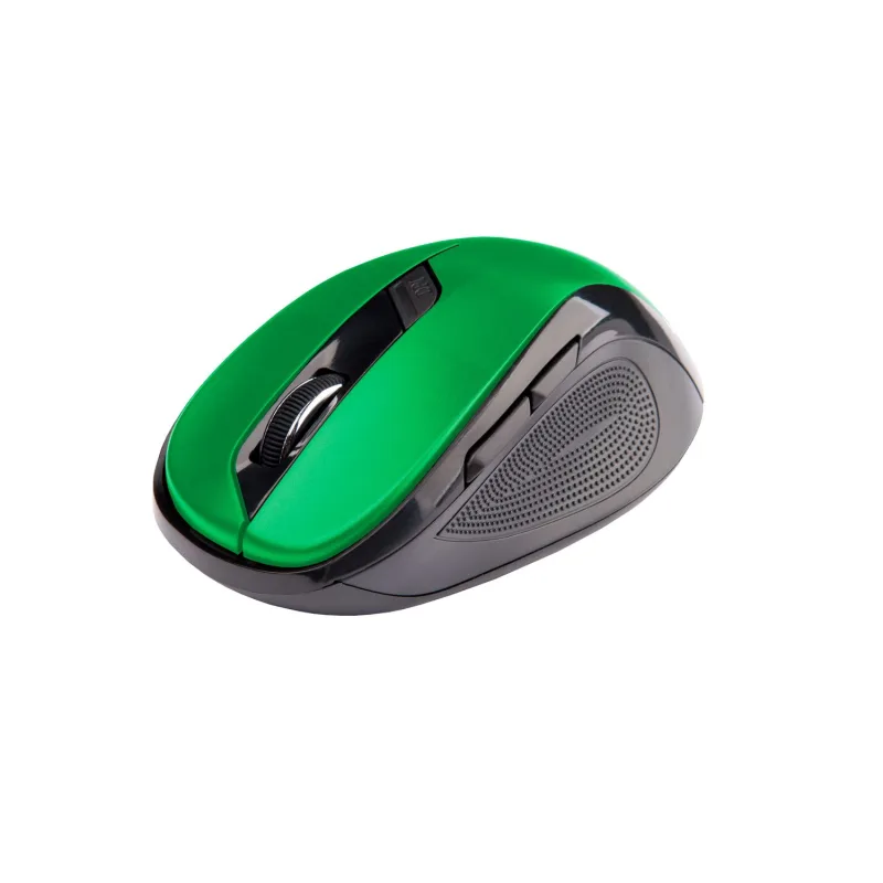 Myš C-TECH WLM-02, čierno-zelená, bezdrôtová, 1600DPI, 6 tlačidiel, …