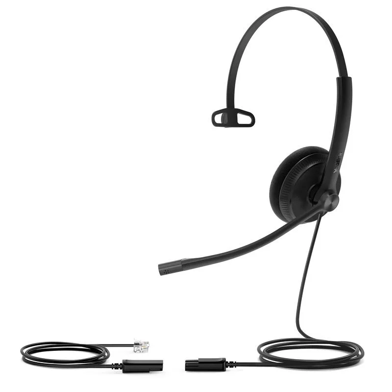 Yealink YHS34 Lite Mono náhlavná súprava na jedno ucho s QD-RJ9…