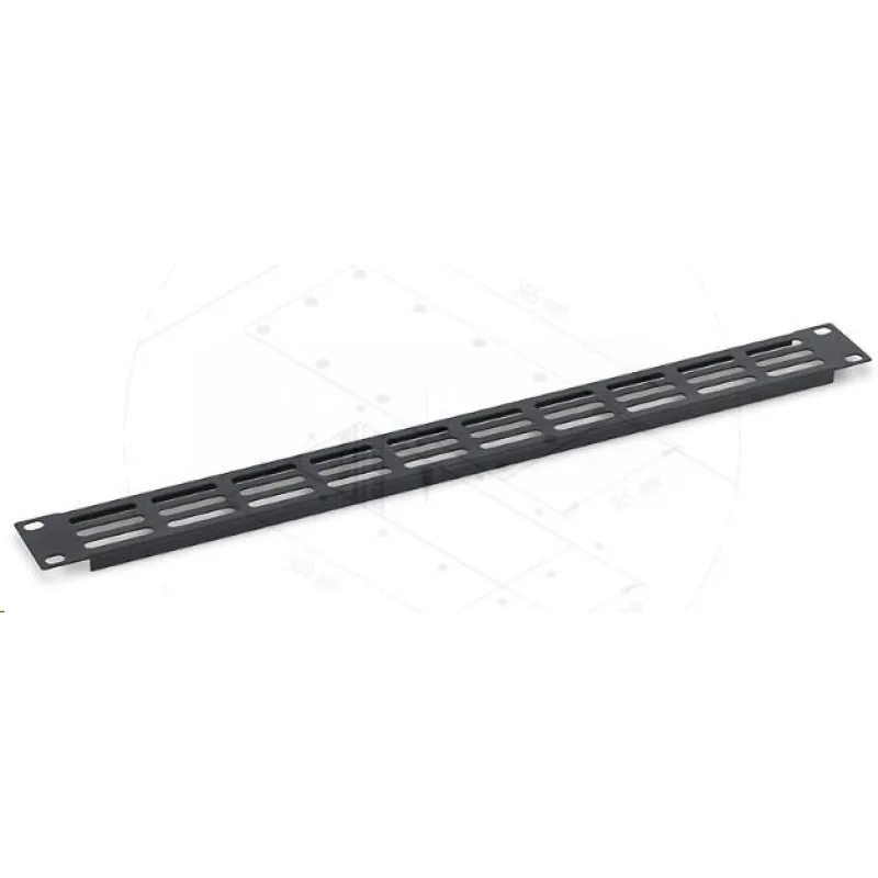 TRITON 19" 1U perforovaný oválny držiak 36 x 6 mm, čierny RAB-ZP-P41-A1