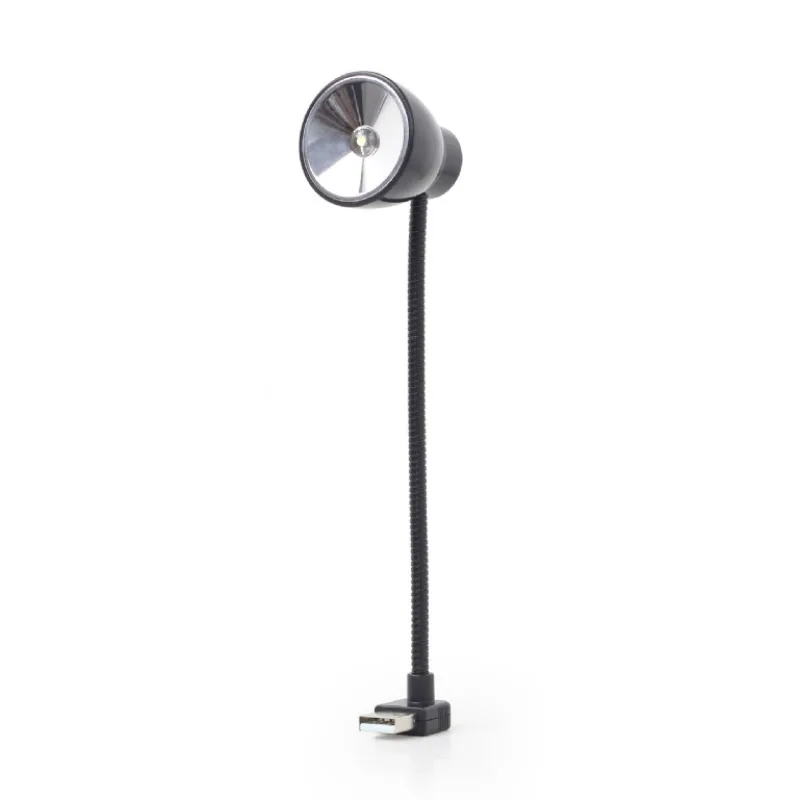 USB lampička k notebooku GEMBIRD NL-02, flexibilný, čierna