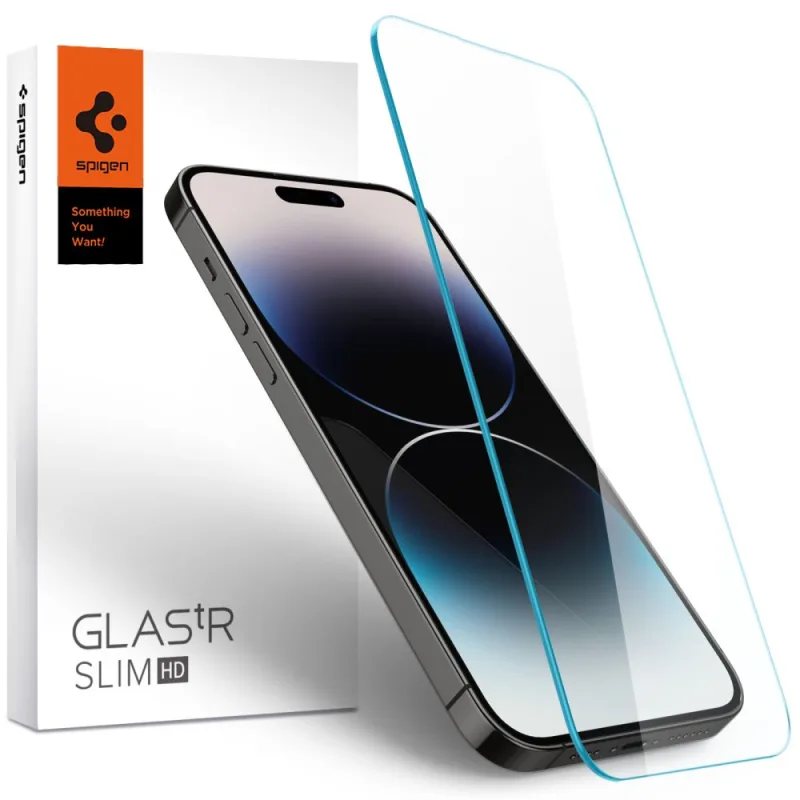 Tenké tvrdené sklo Spigen Glas.tR pre iPhone 14 Pro Max