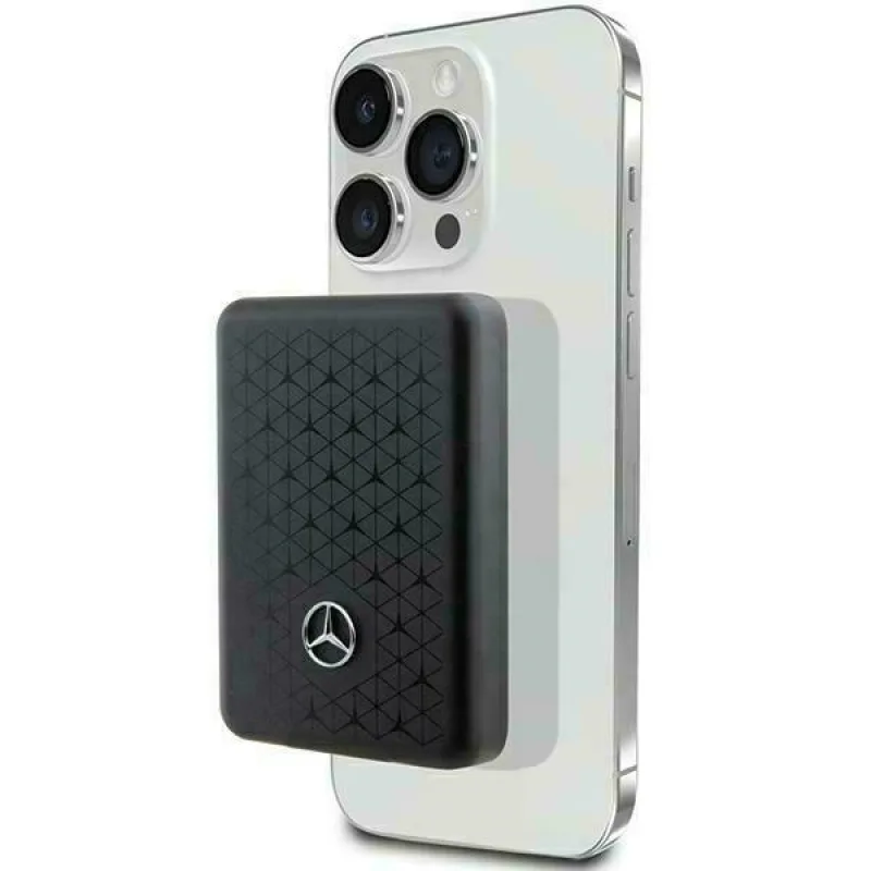 Powerbanka Mercedes Stars Pattern MagSafe 5W 3000mAh - čierna