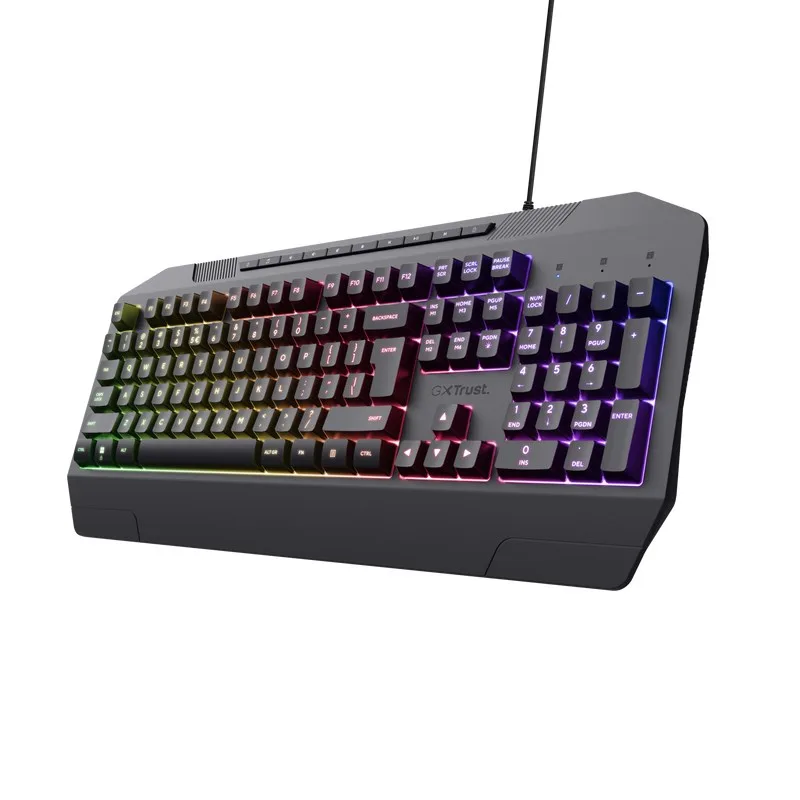 TRUST herní klávesnice GXT836 EVOCX, membránová, USB, US 24722